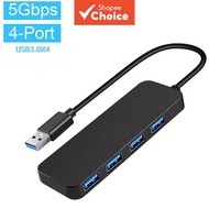 USB Hub 3.0 Multi-Port Splitter, High Speed 5Gbps USB Adapter for Laptops, PCs, MacBooks, Mac Mini, 