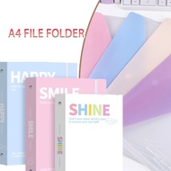 Large Capacity/Label Expanded File Folder A4 Ring Binder 11 Holes Data Folder Exam Score Paper