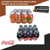 2 PACKS - Authentic Coca-cola ROYAL Tru-Orange and COKE ZERO No Sugar Swakto 190 ml x 24 bottles