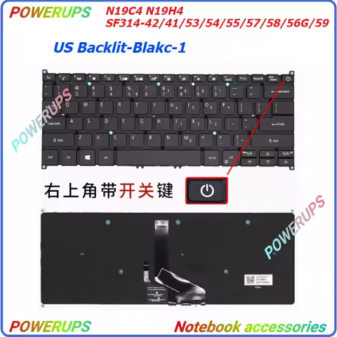 New Laptop/Notebook US Backlight Keyboard For ACER N19C4 N19H4 SF314-42 SF314-4241/53/54/55/57/58/56