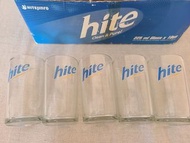 10 x drinks glasses "Hite"