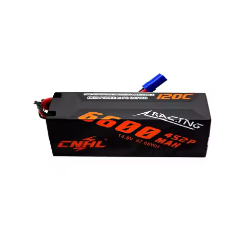 CNHL Racing Series 6600mAh 14.8V 4S Lipo Battery 120C Hard Case with EC5 Plug