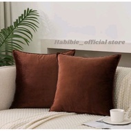 Premium suede sofa cushion cover jumbo size 55x55 65x65 70x70 75x75 80x80 sofa cover