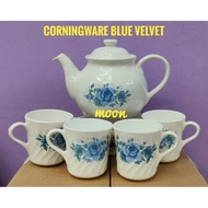 Corningware Blue Velvet Tea Set