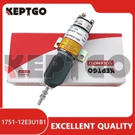 12V 1751-12E3U1B1 ShutOff Stop Solenoid Valve For Mitsubishi MG500 MG530 Genset