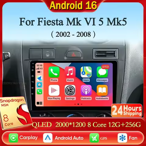 Android 16 WIFI+4G For Toyota Prius XW20 II 2 2003 - 2011 Carplay Auto 360 Camera Car Radio Multimed