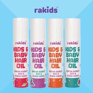 Minyak Rambut Baby Hair Oil Bayi dan Kanak-Kanak Rakids Bau Wangi Melembutkan Rambut