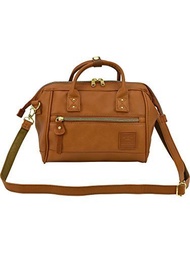 [iroiro] Anello Large Capacity 2way Chuck Fake Leather Mini Shoulder Boston Pack 【With Original Eco Bag】 AT-H1021 Camel