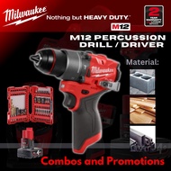 Original Milwaukee Cordless Drill / Driver M12 FDP2 Machine and Combos