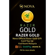 Nova Official Razer Gold Gift Card Top Up | Kad Rasmi Malaysia | ShopeePayLater GrabPayLater Atome
