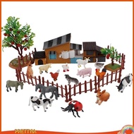 [ Farm Animals Set Farm Figurines Playset for Party Children YLV9 ILGW