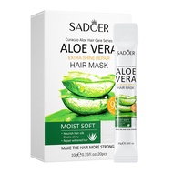 SADOER Aloe Vera Hair Mask in Box (10g x 20pcs) Utk Rambut Licin Convenient Packs