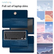 4-Pack Plain Landscape Laptop Sticker Laptop Skins 10"11"12"13.3"14"15.6"17.3" PVC Scratch Resistant Shell Decoration for Acer, MSI, Samsung, ASUS, Lenovo, HP