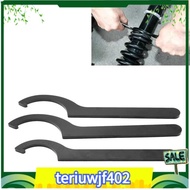 【●TI●】3Pcs Spanner Wrench Set Coilover Adjustment Tool Hook C Steel Shock Adjuster for Absorber Coil over Wrench Kit