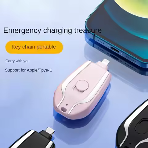 Mini Keychain Power Bank Keychain Emergency Power Bank Ultra Thin Mobile Power Bank Convenient Power