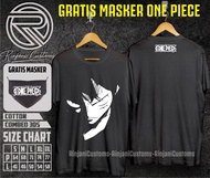KAOS ANIME ONE PIECE .KAOS MUGIWARA NO LUFFY.FREE MASKER