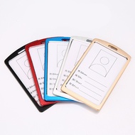 Aluminium Alloy Card Holder Retractable Badge Reel Company Staff Pass ID Work Card Holder Business S