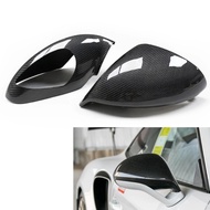 Rearview Mirror Cover For Porsche 911 Sport Turbo GT2 GT3 GT4 991 2015+ Real Carbon Fiber Exterior R