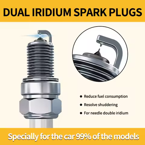 101000063AA Dual Iridium Spark Plug Common to original For Upgrade candles car PFR6Q PFR7S8EG ILTR6J