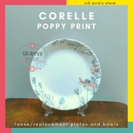 Corelle Poppy Print Loose Replacement (Sold Individually)