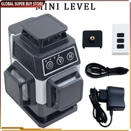 16 Lines Laser Level 4D Self Leveling Level Laser Tool 4x360° Green Cross Line Leveler Tool for Con