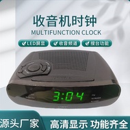 Jam Penggera Saluran Jam Penggera Berfungsi dengan Kawalan Jam Jam LED Radio dan Radio Tunda AMFM LE