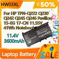 3600mAh HW03XL Laptop Battery For HP TPN-Q222 Q230 Q242 Q245 Q246 Pavilion 15-EG 17-CN 11.4V 41Wh No