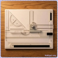 [KokiyaedMY] A4 Drawing Board Non-Slip Grip Drafting Board Portable Drafting Table Transparent Stati