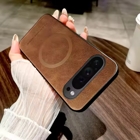 Luxury Leather Phone Case For Google Pixel 9 Pro XL Business Elite Case For Pixel 9 8 7 Pro 9A For M