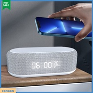 canaan|  Night Light Alarm Clock Alarm Clock with Built-in Wireless Charger Wireless Charging Digital Alarm Clock with Led Night Light and Temperature Display Home Supply