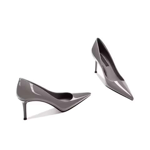 Fashion professional high heels women's new versatile shallow mouth work temperament detailed follow