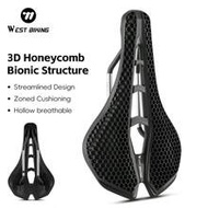WEST BIKING Hive Bicycle Saddle - Road Bike Shock-Absorbing Breathable Cycling Seat Cushion | Hollow