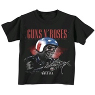 Kaos Anak-Anak Cowok Cewek Motif Band Metal Guns & Roses Usia 1-14 Tahun Combed