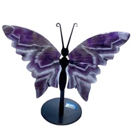 【Worth-Buy】 Natural Dream Amethyst Butterfly Wings Crystal With Stand Energy Gemstone Healing Stone