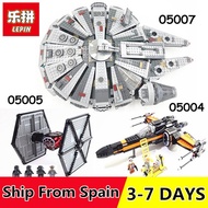 Lepinbricks Star Plan Wars Lepin 05004 05005 05007 Millennium Falcon Model Building Blocks Leingly 7