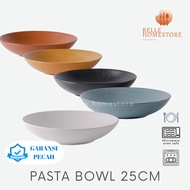 Pasta PLATE Ceramic PASTA PLATE 25cm VEZU by BELLE.HOMESTORE