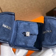 Harry Winston 海瑞温斯顿1克拉方钻钻戒49号，主钻1.01ct，颜色E，净度vs2