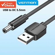 Vention USB to DC 5.5mm Charging Cable USB for Hub/Mini Fan/Table Lamp 28 AWG