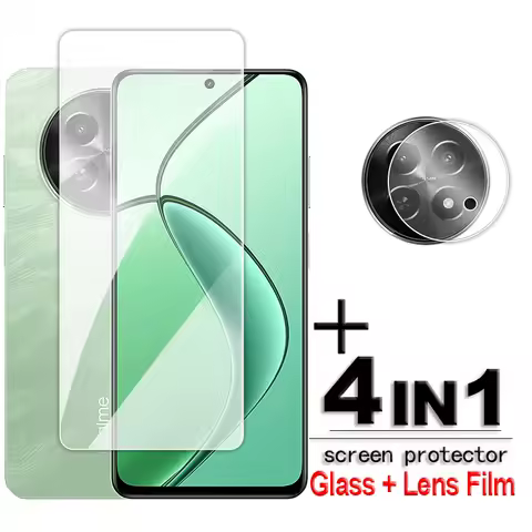 For Realme 12X Glass For Realme 12X 5G Tempered Glass 6.67 inch Transparent HD Screen Protector For 