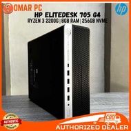 HP ELITEDESK 705 G4 I RYZEN 3 2200G I 8Gb RAM I 256Gb NVME | 500Gb HDD (Refurbished)