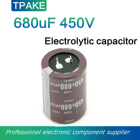 1PC 680uF 450V 680MFD 450WV Snap In Aluminum Electrolytic Capacitor 35*50mm 680mf450v 680uf450v 450v