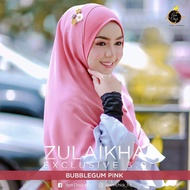 Instant Shawl Zulaikha XL  Shawl Labuh 2Loops ( plain tanpa aksesori bunga )