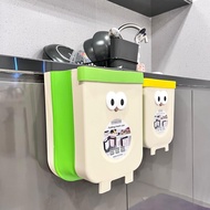 Hanging Trash Can, Shatterproof Silicone Kitchen Trash Can, Hanging Trash Bin