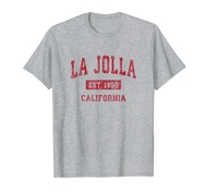 La Jolla California CA Vintage Sports Design Red Design T-Shirt