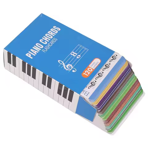 Piano Chords Chart Electric Piano Chord Flashcards Colorful Beginners Note Reading Flash Cards 120 S