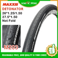 1PC Maxxis DETONATOR 27.5 x 1.50 26*1.50 Bicycle Bike Tire Hybrid Mountain /Gravel Bike Tire /Semi-Bald Tyre 60TPI Training Tire Accessories