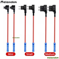 MELEN Fuse Tap Adapter, 12V/24V Standard Car Fuse Holder Tap, Mini Add-a-Fuse