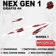 MESIN Sticker Sticker SUZUKI Nex 1 g44 - Sticker Decal SUZUKI Nex 1 g44 (ALREADY CUT NEAT PRECISION 