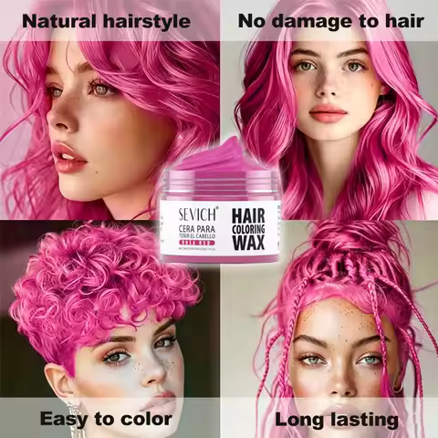 14 Color DIY Hair Dyed Mud Hair Colour Wax Easy To Wash Coloring Cream One-time Hair Beard and Eyebr