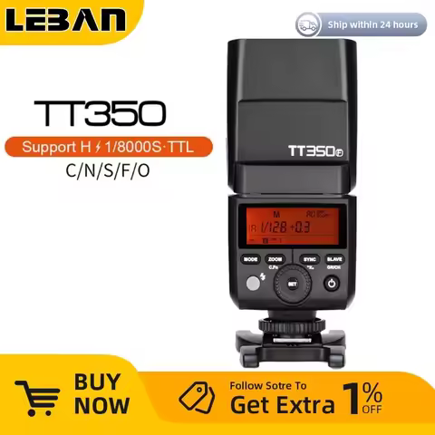 Godox TT350C TT350S TT350N TT350O TT350F TT350P Mini Portable Flash TTL HSS Speedlite For Sony Nikon